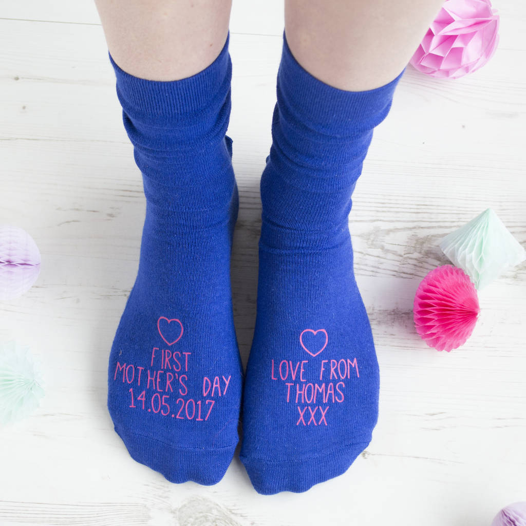 first mother's day personalised socks by solesmith | notonthehighstreet.com