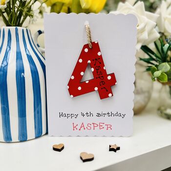 4th Birthday Card, 2 of 2