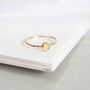 Assisi Ring // Citrine And Gold Stacking Ring, thumbnail 2 of 4