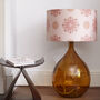 Fitzpatrick Recycled Glass Lamp With Floral Spot Shade, thumbnail 1 of 4