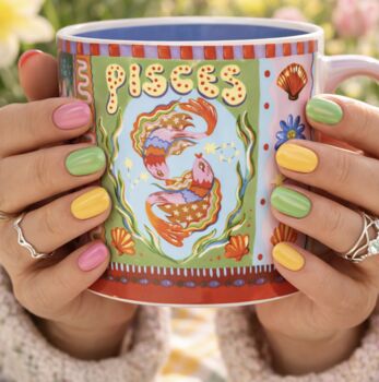 Pisces Zodiac Mug, 2 of 9