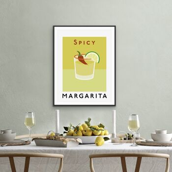 Cocktail Print Spicy Margarita Art, 2 of 3