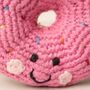 Handmade Doughnut Pink Fair Trade Toy, thumbnail 4 of 4