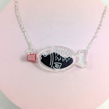 Soy Sauce Fish Container Necklace Japanese Lover Sushi, 5 of 8