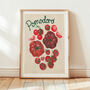 Pomodoro Tomato Kitchen Wall Art | Hand Painted Print, thumbnail 1 of 12