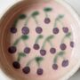 Handmade Ceramic Purple Cherry Ring Dish, thumbnail 3 of 8