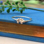 Sterling Silver Small Lavender Flower Ring, thumbnail 4 of 8