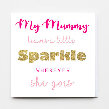 Happy Mother's Day 'Mummy Sparkles' Card, 2 of 2