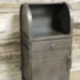 Industrial Metal Bedside Cabinet Storage Table, thumbnail 1 of 3