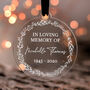 In Loving Memory Personalised Christmas Memorial Bauble, thumbnail 1 of 8