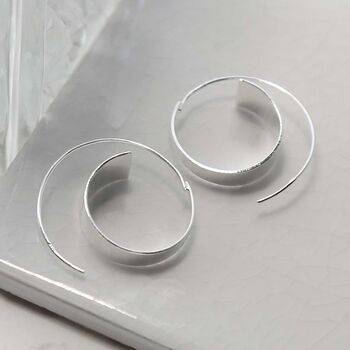 Sterling Silver Gradient Threader Earrings, 4 of 5