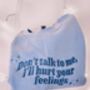 Don't Talk To Me Embroidered Crewneck Sweatshirt, thumbnail 2 of 3