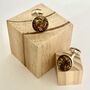 Silver Cufflinks Inset With Wood, thumbnail 1 of 5