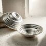 Serrated Copper Bowl Set – Handcrafted Rainbow Patina, thumbnail 6 of 6