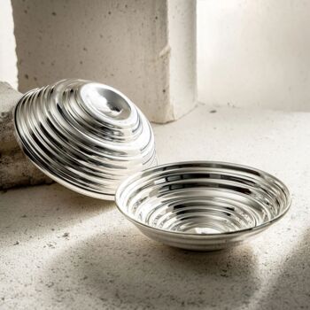 Serrated Copper Bowl Set – Handcrafted Rainbow Patina, 6 of 6