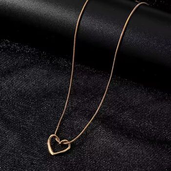 Timeless Love Gold Heart Necklace, 4 of 4
