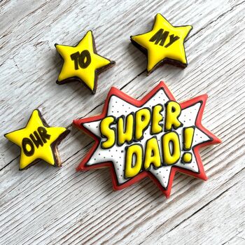 Superhero Biscuit Gift For Fathers Day, 2 of 5