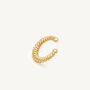 Croissant 14k Gold Plated Ear Cuff, thumbnail 1 of 7