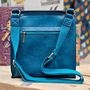 Postman Lock Satchel Bag In Teal, thumbnail 2 of 2