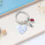 Paw Print Personalised Keyring Pet Lover Gift, thumbnail 2 of 9