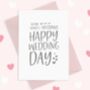 Almost Husband Wedding Day Card, thumbnail 2 of 3