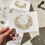 Spring Flowers Concertina With Venue Painting, thumbnail 1 of 9