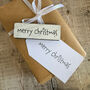 Large White Merry Christmas Rubber Crafting Stamp, thumbnail 7 of 7