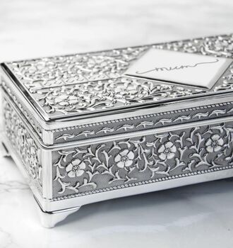 Personalised Silver Jewellery Box, 5 of 5