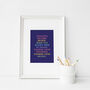 Thought Become Beliefs Rainbow Typographic Print, thumbnail 2 of 2