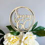 Personalised Wooden Birthday Cake Topper For Ages 18 60, thumbnail 2 of 4