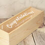 Congratulations Champagne Bottle Box With Clear Lid, thumbnail 2 of 3