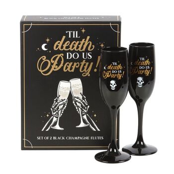 Til Death Do Us Party Champagne Flute Set, 2 of 4