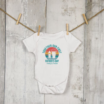 First Father's Day Babygrow, 3 of 11