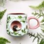 Giftboxed 3D Hedgehog Cup With Gold Rim, thumbnail 2 of 4