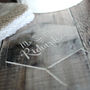 Personalised Wedding Cake Topper In Clear Acrylic, thumbnail 5 of 5