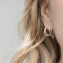 Sterling Silver Tarfaya Hoops, thumbnail 2 of 4