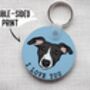 Whippet Dog Keyring, thumbnail 4 of 6