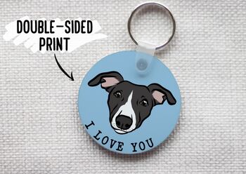 Whippet Dog Keyring, 4 of 6