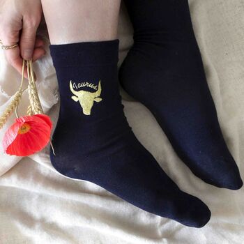 Zodiac Star Sign Bamboo Socks Birthday Gift For Her, 6 of 10