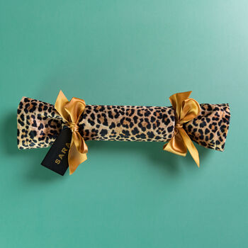 Six Leopard Print Reusable Crackers With Snaps, 2 of 7