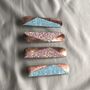 Geometric Copper Leather Hair Clips 'Eclair', thumbnail 1 of 9