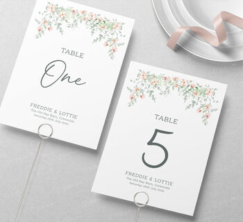 Wedding Table Numbers Whimsical, 5 of 7