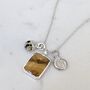 The Trio' Citrine Necklace, Sterling Silver, thumbnail 1 of 9