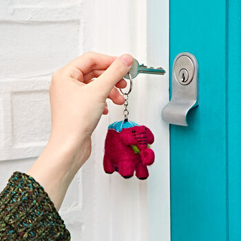 Felt Elephant Keyring, 6 of 8