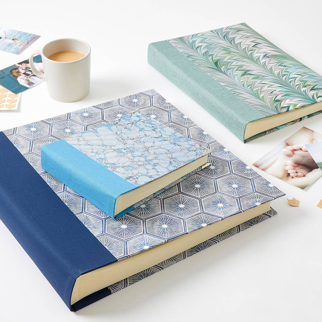 Marbled Print Photo Album By Harris & Jones Ltd