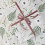 Botanical Gift Wrap 'Wild Meadow' Grey, thumbnail 2 of 4