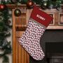 Personalised Christmas Stocking 'Sketched Santa', thumbnail 1 of 3