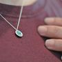 Tiny Sterling Silver And Gemstone Necklace, thumbnail 3 of 3