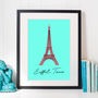 Eiffel Tower Illustration Print, thumbnail 2 of 3