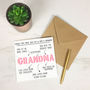Personalised 'Things That Make You Grandma' Card, thumbnail 3 of 4